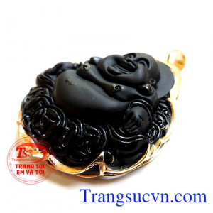 Phật di lặc mệnh Thủy và Mộc bọc vàng 