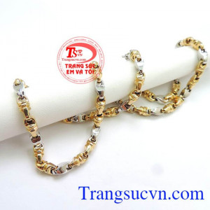 Dây nam vàng 18k italy