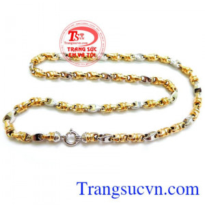 Dây chuyền nam vàng tây sang trọng Dây chuyên nam sáng bóng