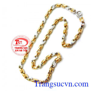 Dây nam vàng 18k italy