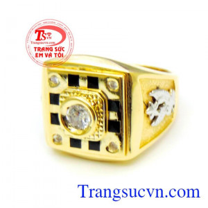 Nhẫn nam đẹp vàng 10k