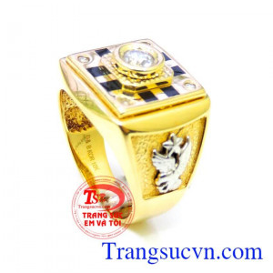 Chiếc Nhẫn nam giá rẻ vàng đại bàng vàng tây dành cho nam hợp thời trang