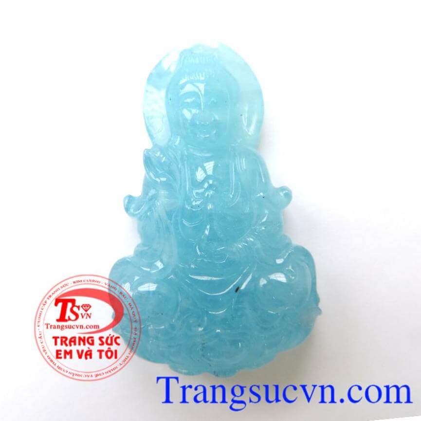 Phật quan âm đá Aquamarine