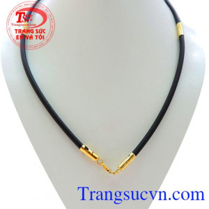 Dây cao su bọc vàng dành cho nam đeo cổ chất lượng đảm bảo