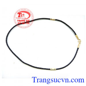 Dây da bọc vàng 10k