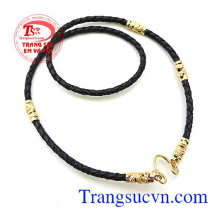 Dây da bọc vàng chất lượng đảm bảo, bền đẹp bảo hành chu đáo