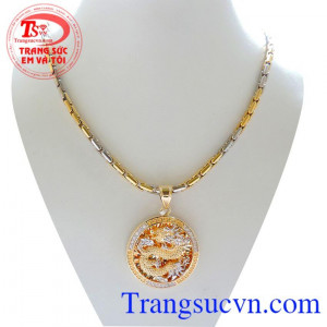 Bộ mặt dây rồng vàng dành cho nam thể hiện đẳng cấp phái mạnh.