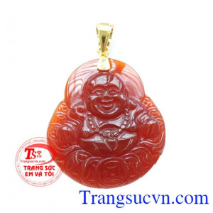 trang sức uy tín lâu năm trên toàn quốc, mặt đá phật di lặc phong thủy đem lại may mắn.