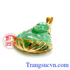 Mặt Phật Di Lặc Jadeit mang lại niềm vui