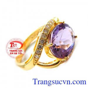 Chiếc nhẫn Thạch Anh Tím phong thủy chất lượng cao thiết kế bền đẹp, Chiếc nhẫn Thạch Anh Tím phong thủy rất tốt cho sức khỏe kiểm soát được cảm xúc, xoa dịu âu lo,tăng cường lòng bao dung nhẫn nại