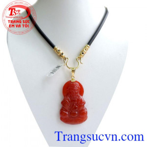 Phật Màu đỏ đá tự nhiên may mắn