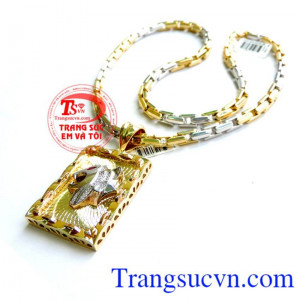 Dây chuyền vàng Italy hai màu