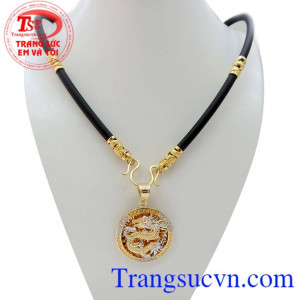 Mặt dây rồng vàng nổi 3D tinh tế và sang trọng