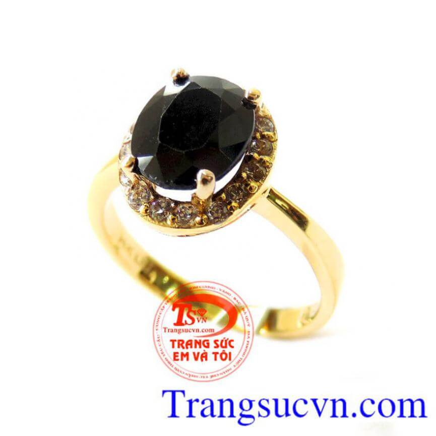 Nhẫn nữ sapphire đen