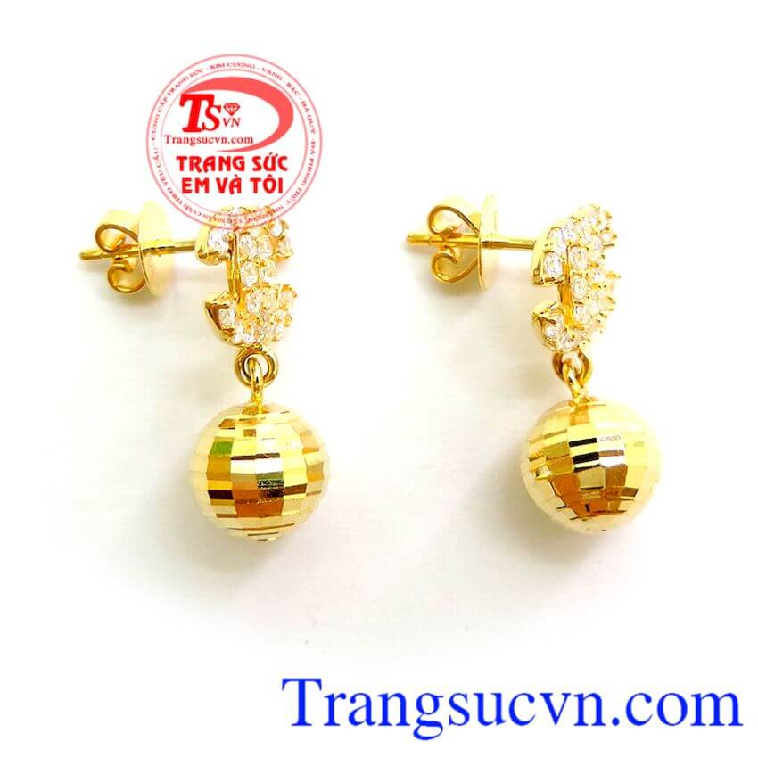 Bộ trang sức vàng tây hình chanel  Trang sức PTJ3143