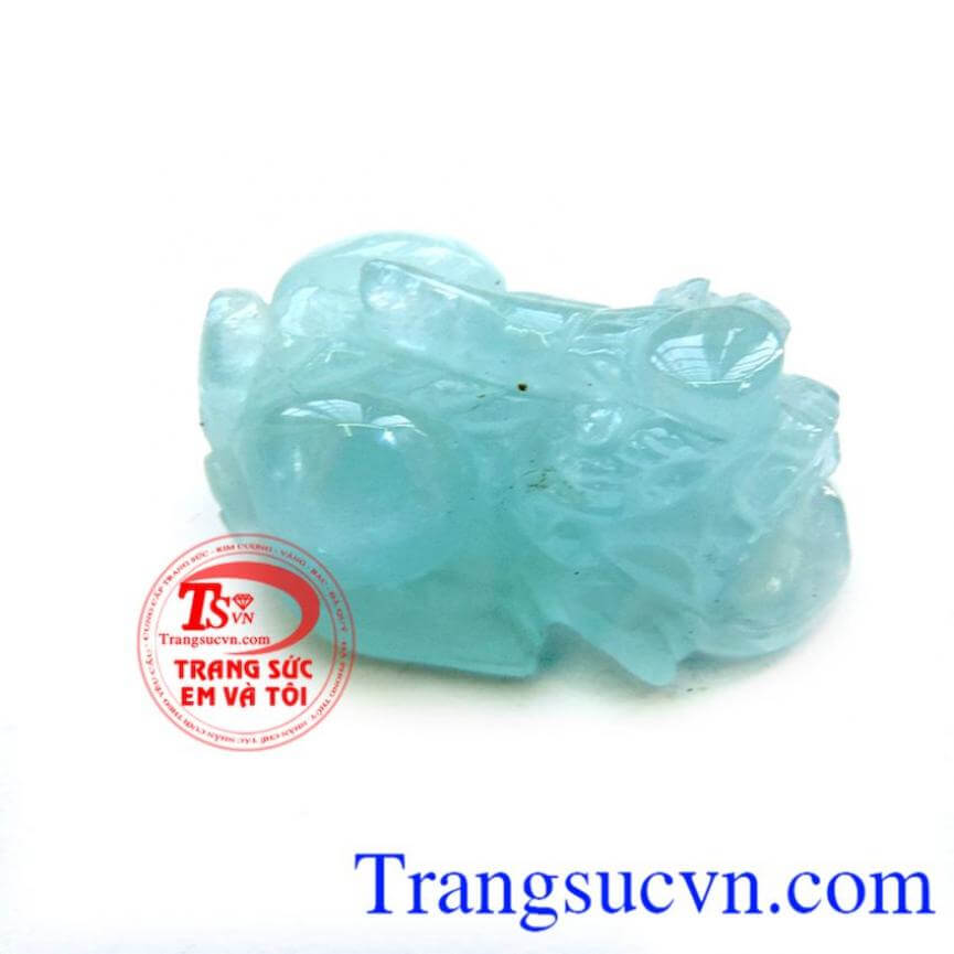 Đá aquamarine tạc tỳ hưu