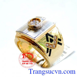 Nhẫn nam đẳng cấp phái mạnh, nhẫn nam vàng tây 10k. mang đến vẻ đẹp thời sang, sang trọng và quý phái cho người đeo