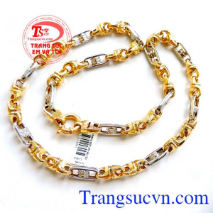 Dây chuyền nam vàng tây độc đáo