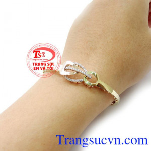 Chiếc vòng tay vàng tây 10k chuẩn chất lượng. Vòng vàng nữ