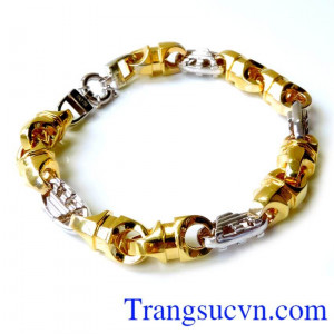 Lắc nam vàng 18k món quà ý nghĩa cho nam nhân dịp sinh nhật và kỷ niệm ý nghĩa. Lắc nam vàng 18k