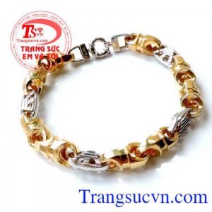 Chiếc Lắc nam vàng 18k 750 bảo hành 1 năm. Lắc nam vàng 18k