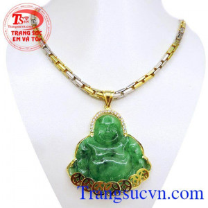 Phật di lặc may mắn dây vàng