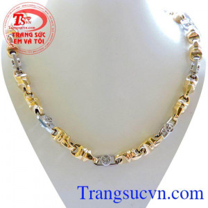 Dây chuyền 18k hót nhất,Sợi dây chuyền 18k Italy