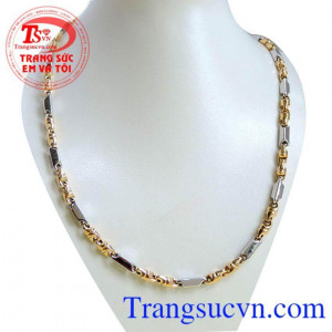 Dây chuyền nam vàng tây sang trọng