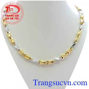 Dây 18k nam vàng Italy may mắn và hạnh phúc song hành cùng người sử dụng