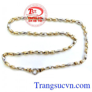 Dây chuyền nam vàng tây sang trọng