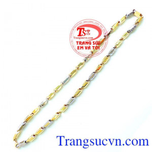 Dây chuyền nam vàng tây sang trọng
