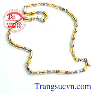 Dây chuyền nam vàng tây sang trọng