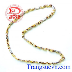 Dây chuyền nam vàng Italy