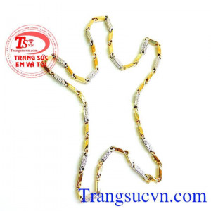 Dây chuyền nam vàng tây sang trọng Dây chuyên nam sáng bóng