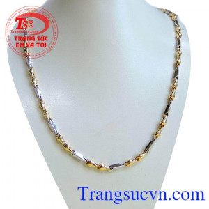 Dây chuyền nam vàng tây lịch lãm