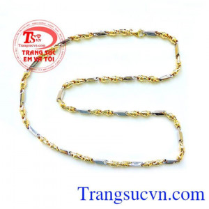Dây chuyền nam Ý chất lượng vàng đảm bảo uy tín dành cho nam đeo cổ