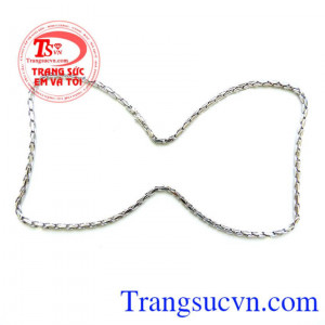 Chiếc Dây chuyền nam italy trắng sáng nam tính