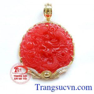 Chiếc Ngọc rồng đỏ hộ mệnh Hỏa và Mộc chất lượng sản phẩm tinh tế và sang trọng