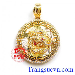 Chiếc Mặt dây rồng vàng nam đảm bảo chất lượng tinh tế và sang trọng