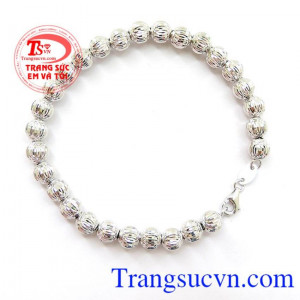 Lắc bi nữ vàng trắng nhập Italy 