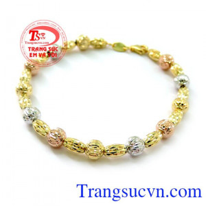 Lắc tay vàng 10k nhập khẩu chất lượng uy tín, bảo hành 6 tháng. 