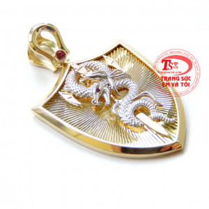 Mặt dây chuyền nam Nổi 3D sáng bóng đảm bảo chất lượng hợp thời trang, sang trọng và phong thủy