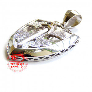 Mặt khiên kiếm vàng trắng