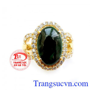 Nhẫn nữ vàng tây gắn đá thiên nhiên chế tác tinh tế mang đến những đường nét sáng,bóng bền đẹp cho chiếc nhẫn nữ đeo hợp thời trang,chất lượng vàng được đảm bảo uy tín