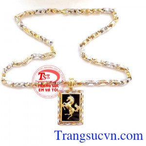 Mặt dây tuổi ngọ vàng đảm bảo chất lượng tuy tín dành cho nam đeo cổ