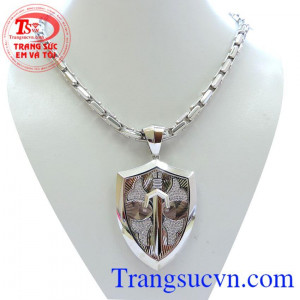 Bộ dây chuyền nam vàng trắng, chất lượng đảm bảo hành