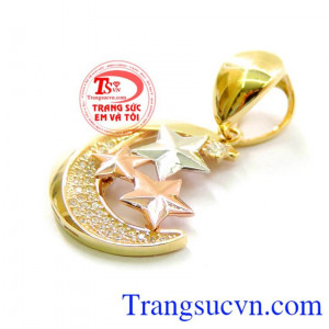 Mặt dây nữ tính cho bạn gái thêm tự tin. Mặt dây trăng sao hữu tình