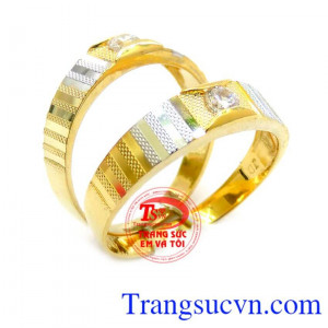 Nhẫn cưới vàng đẹp, Bảo hành chu đáo, khắc tên miễn phí cho nhẫn cưới