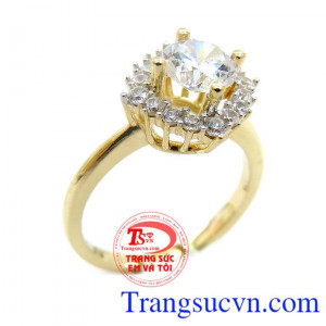 Nhẫn Nữ kết đá tinh xảo 10k chất lượng bền đẹp. Nhẫn nữ là món quà ý nghĩa dành cho phái đẹp,là sản phẩm được nhiều phái nam lựa chọn để tặng cho người mình yêu thương 