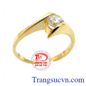 Chiếc Nhẫn Nhỏ Xinh chất lượng vàng 10k. Nhẫn nữ được khách hàng ưa chuộng là sản phẩm được nhiều phái nam lựa chọn để tặng cho người mình yêu thương. nhẫn nữ bảo hành 6 tháng giao toàn quốc, thanh toán an toàn.